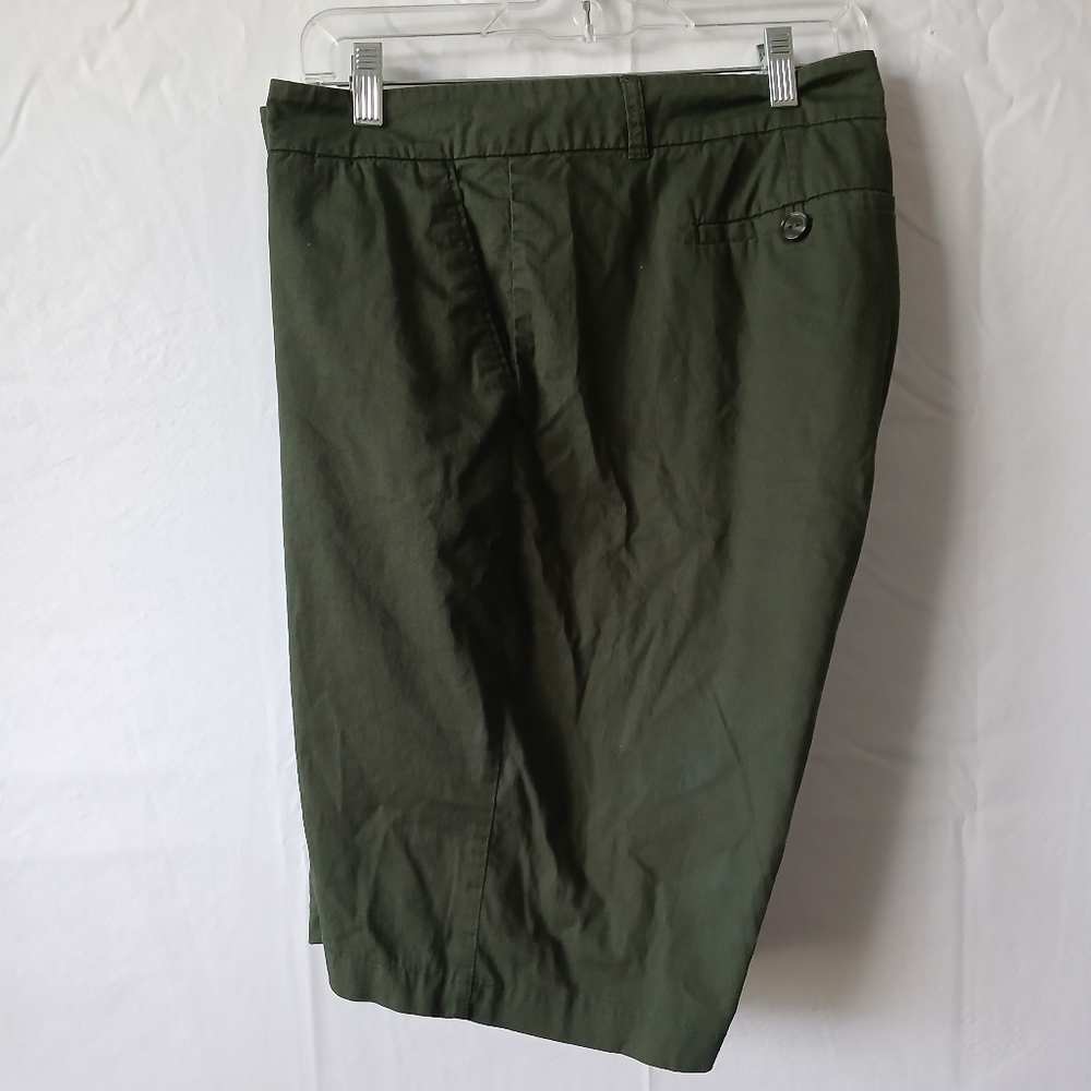 Kut From The Kloth High Waist Green Women's Shorts Sz 20W Camping Beach Travel